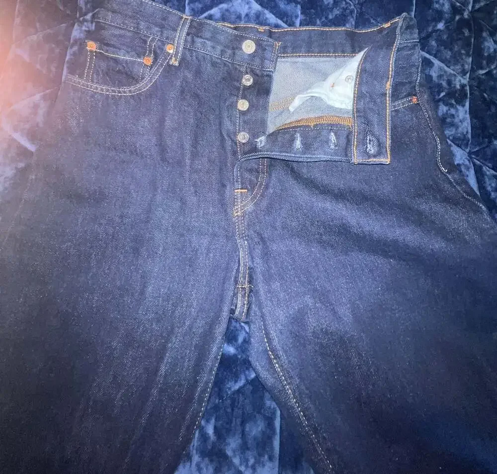 Levi's Premium 501 Button Fly Straight Leg Jeans